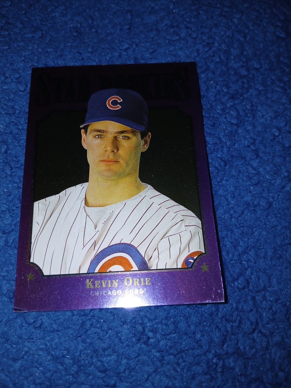 Kevin Orie Home Art Baseball Card - Purple Accent